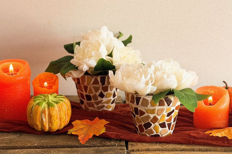 DIY -Packung Mosaik -Blumenpot (2 Stücke)