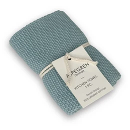 Knitted Kitchen Towel – Solid – Blue Haze