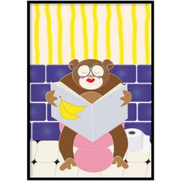 Poster with inspirational text about change and the toilet paper. Available in multiple sizes.