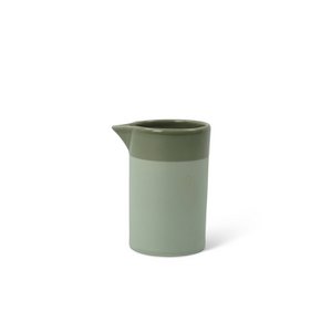Milk jar Cyl cer mat w.band celadon 170ml 6x6x9cm