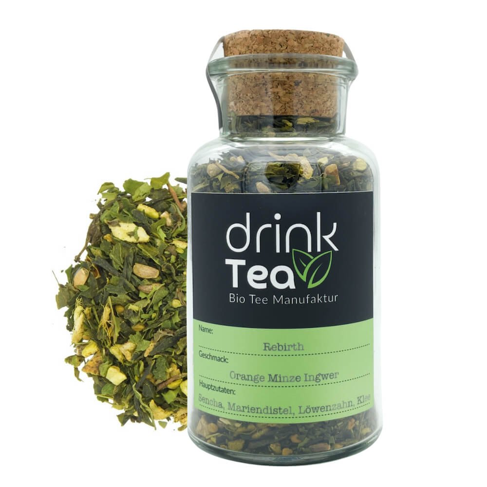Verre en liège Rebirth Tea Superfood Bio