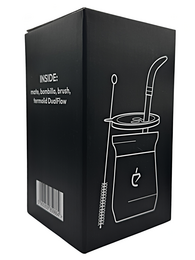 Yerba Mate Set Termolid DualFlow PRO – Obsidian Black | Un Mate®