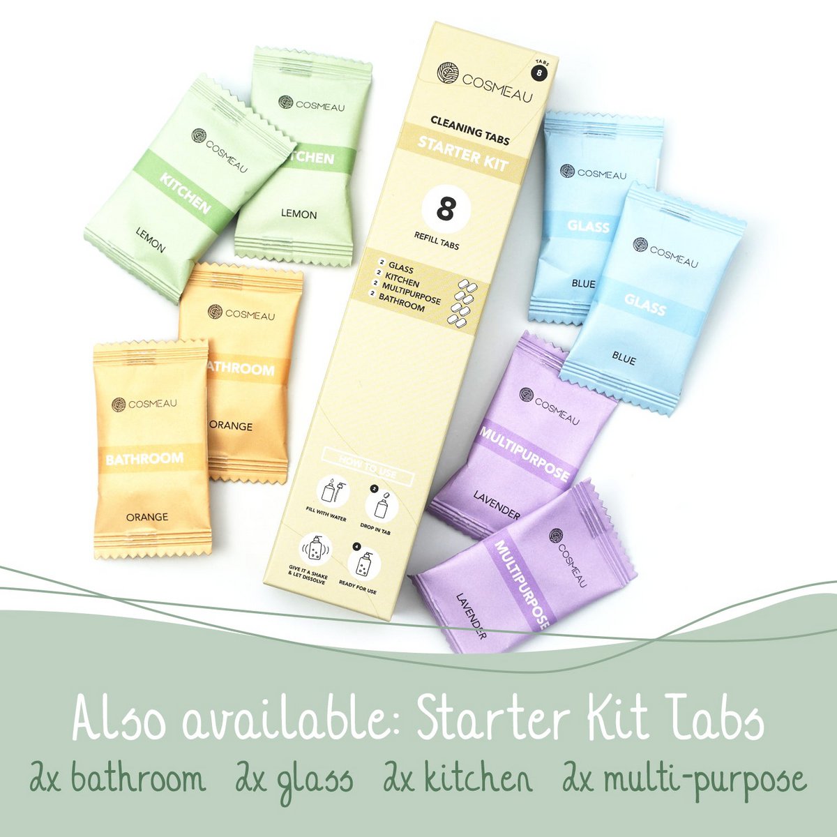 Cosmeau Glass Cleaning Tabs Refill
