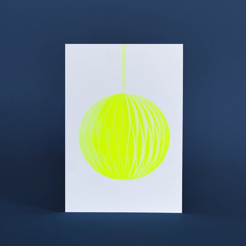 Risography Postcard - Jewelry Yellow - Din A6