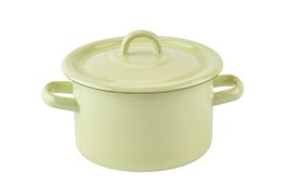 Emaille Pot mit Deckel Citron 3 l Isabelle Rose