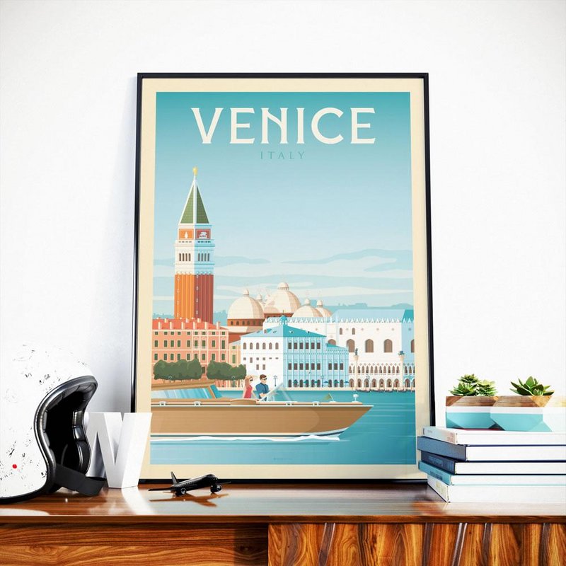 Vintage Venice Poster | Premium poster City Venice Italy
