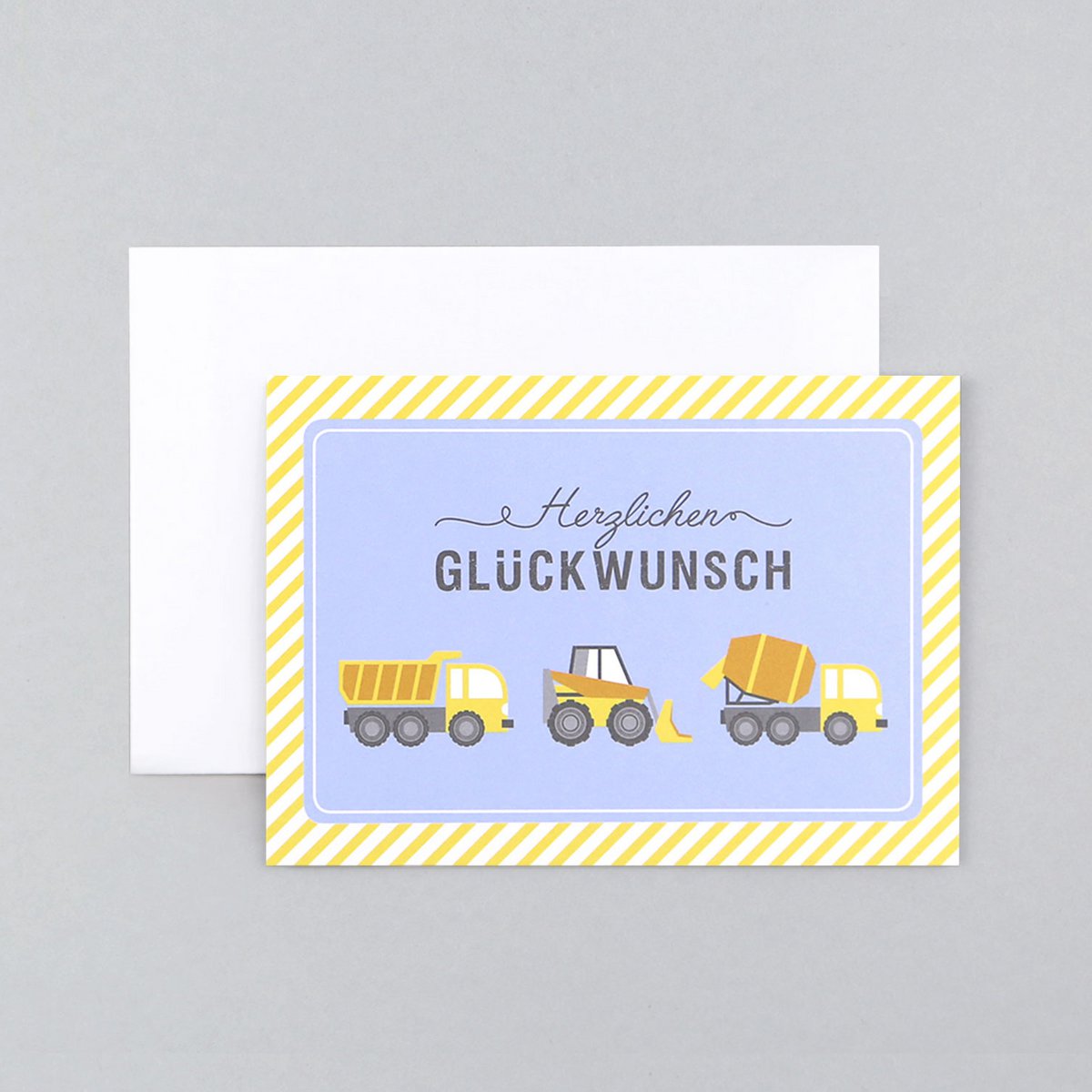 Geburtstagskarte Baustelle Bob