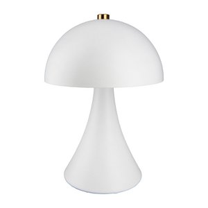 Table lamp (LED) mushroom mushroom lamp modern, white H.22 cm