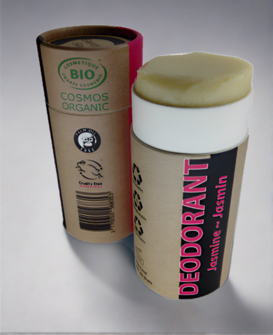 Bio -zertifizierter natürlicher Deodorant - Jasmine 100 ml - I Stück - 100% recycelte Papierverpackung