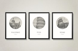 Venedig, Italien - Minimalistisk rejseturisme Vægkunstindretning
