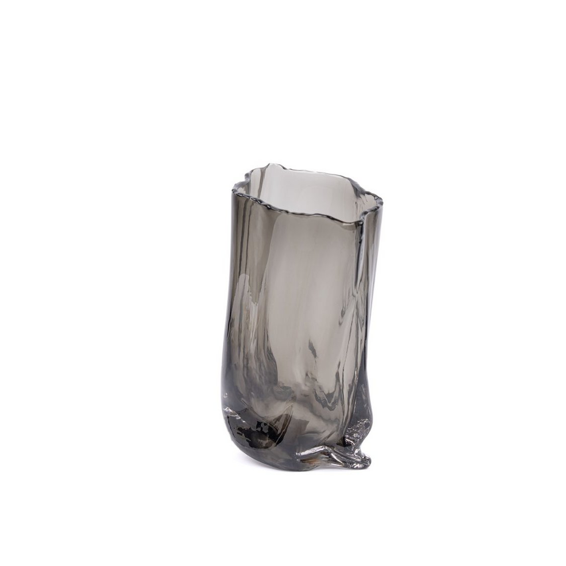 POCKET GREY GLASS VASE