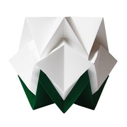 Two-tone Origami Paper Table Lamp - size M