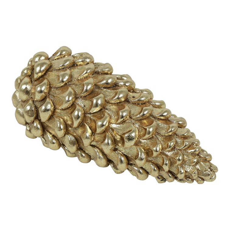 Dennenappel Strobus polystone L219,5H9CM goud