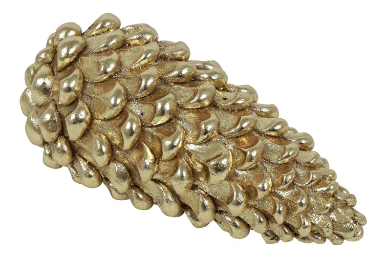 Dennenappel Strobus polystone L219,5H9CM goud