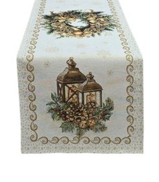 Farolillo navideño de lúrex en gobelino