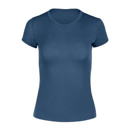 Denim Merino 160 a maniche corte da donna
