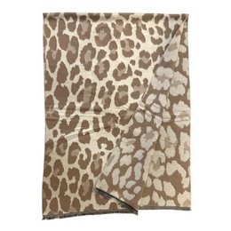 Sciarpa reversibile in lana con stampa animalier ITFUHFRH604
