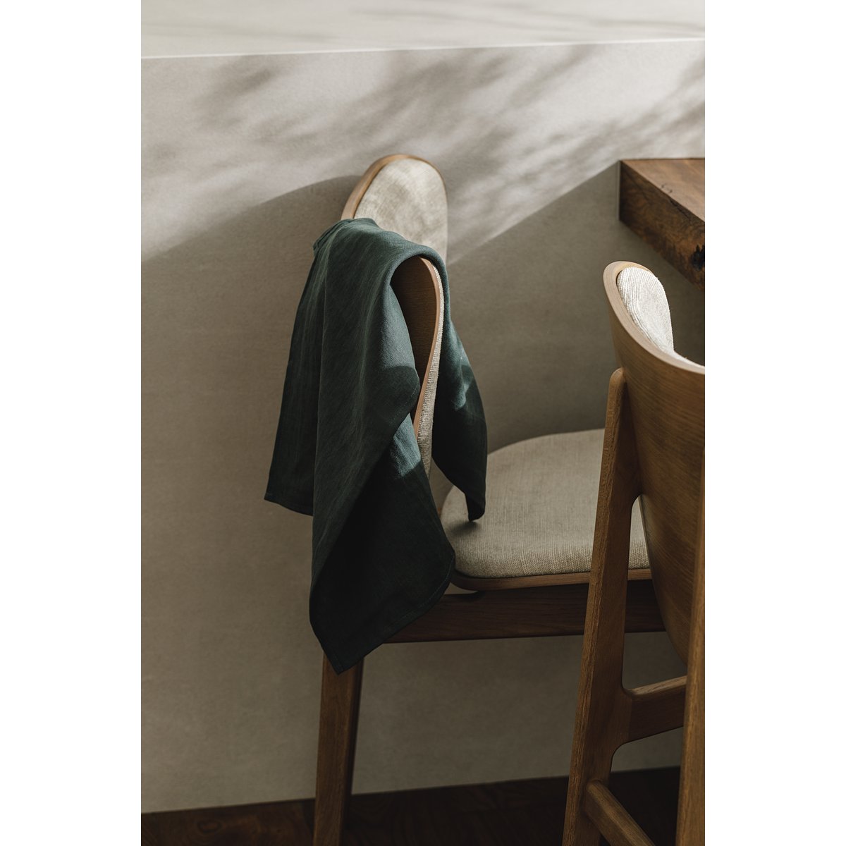 Paño de cocina / Verde bosque, 100% lino