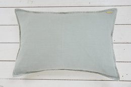 Pudebetræk med søm - Natur - 40cm x 60cm - Linned