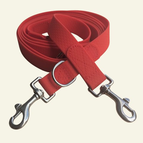 Waterproof multi-position leash Red