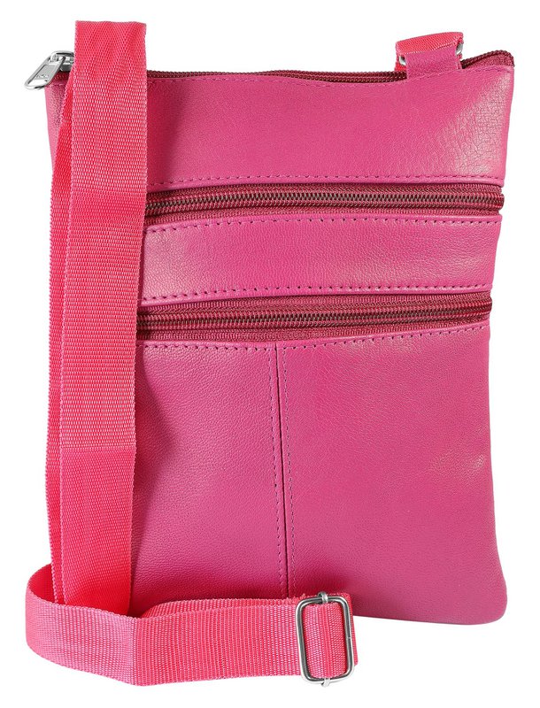 Steinmeister tas van echt leer, magenta