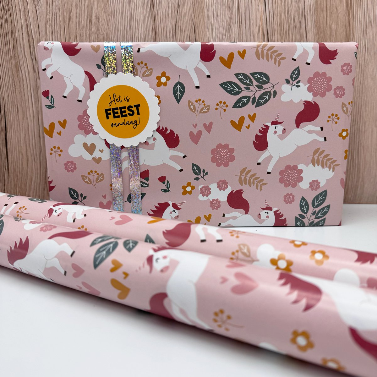 Inpakpapier 'Eenhoorn' - per 10 stuks