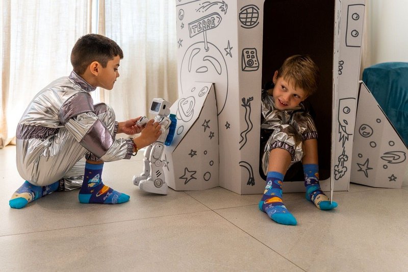 Kids Socks - Lille astronaut