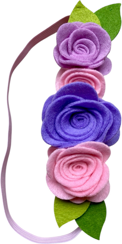 DIY lila Haarband