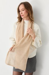 DIAMOND SHAWL-BEIGE