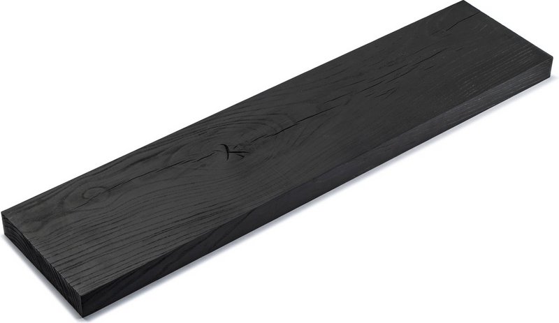 Tu Las™ schwebendes Wandregal aus Holz – 94 x 22 x 4 cm – handgefertigtes längliches Bücherregal – Eschenholz
