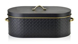 SANDY BLACK bread box 34x18xH13cm COOKINI