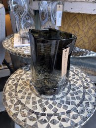POCKET GREY GLASS VASE