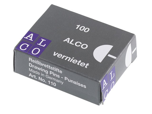 Punaises Alco 9mm messing doos 100st.