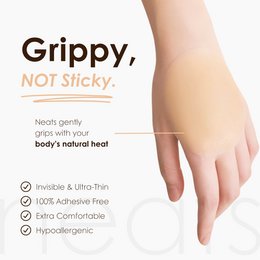 Cubrepezones de silicona Neats Grippy - 1 par (perla)