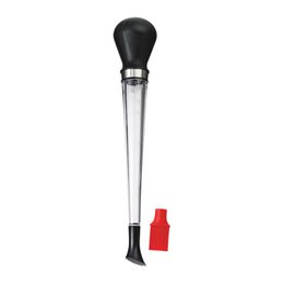 "Universal funnels set, black and red handles, stainless steel, kitchen pouring tool"