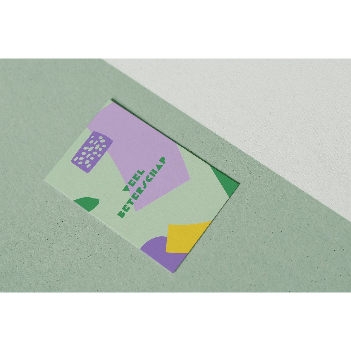Cartes colorées "Veel Beterschap"