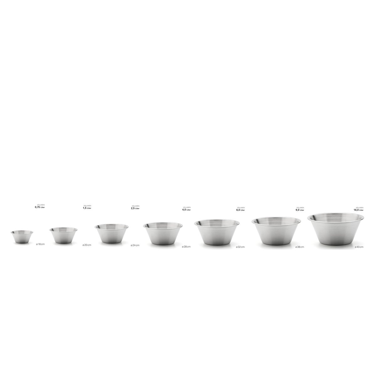 Kitchen bowl "Gastro +" made of stainless steel - Ø 36 cm