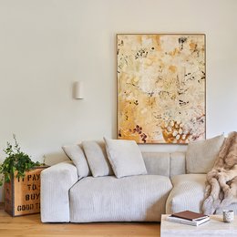 Ceramic wall lamp - Raw white