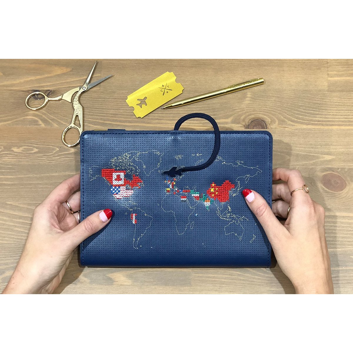Cahier de voyage Stitch Navy