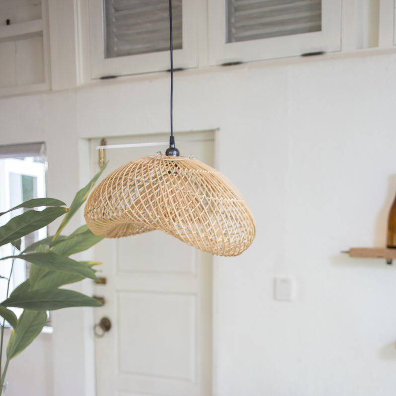 Lampa rattanowa | Klosz PADMA (2 rozmiary)