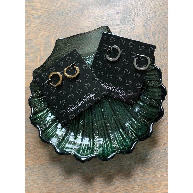 Boucles d'Oreilles Créoles Rondes Argent