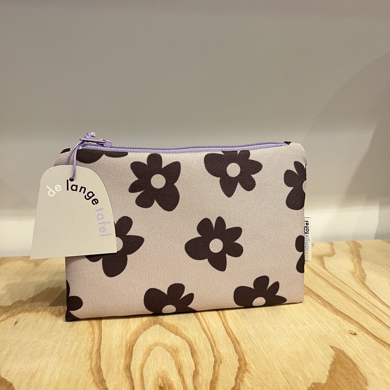 Etui małe · kwiaty brązowe