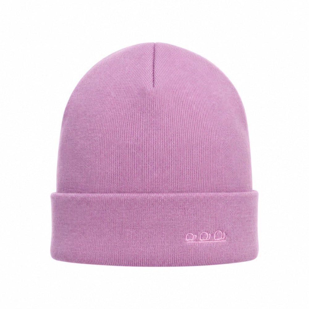 K5001CI | ORTLES - Unisex Cap in Tubular Stockinette Knit Made in Italy. Lilac color