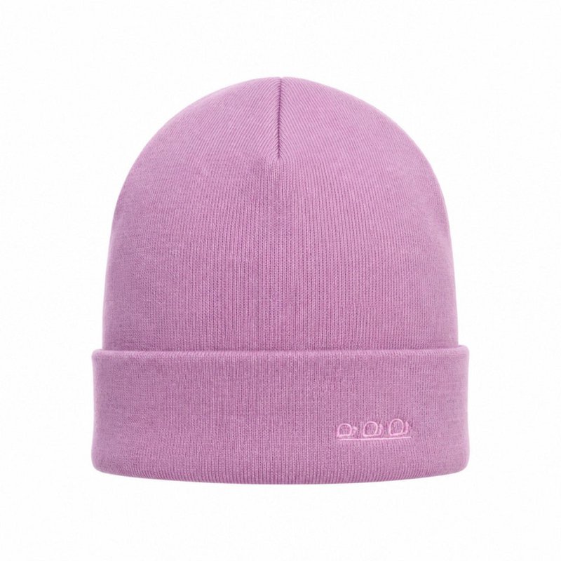 K5001CI | ORTLES - Unisex Cap in Tubular Stockinette Knit Made in Italy. Lilac color