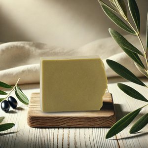 Biologische laurier- en olijfzeep, natuurlijk, zacht, reinigt en hydrateert, ideaal voor de gevoelige en droge huid