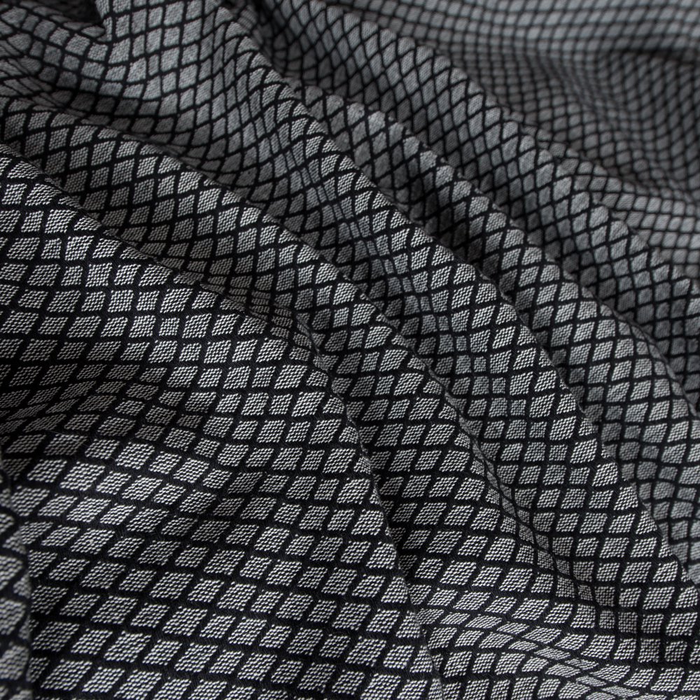 Plaid Grand Foulard Ottoman – Schwarz – 190 x 300 cm