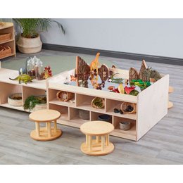 Cozy play table mobile sensory island for toddlers H45cm