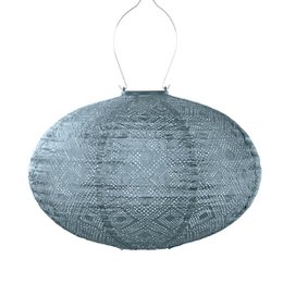 Lumiz Solar Lampion Mosaic Oval - 40 cm - Grå blå