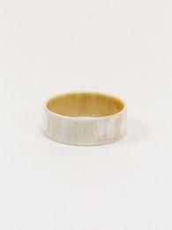 Bracelet plat en corne blonde