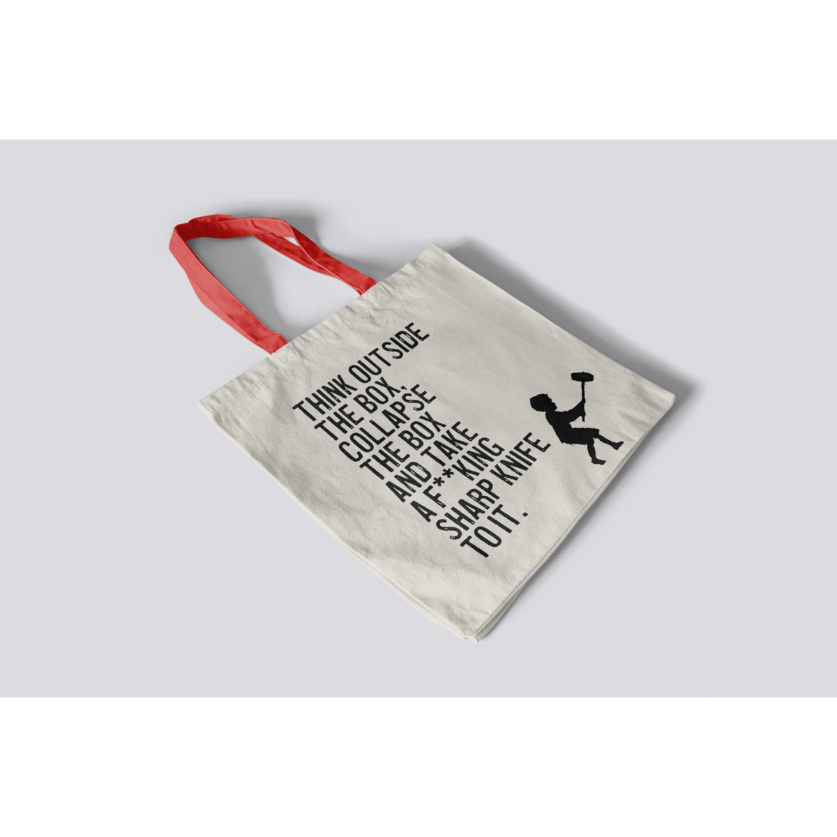 Banksy's Graffiti Mini Tote Bag - Denk buiten de gebaande paden